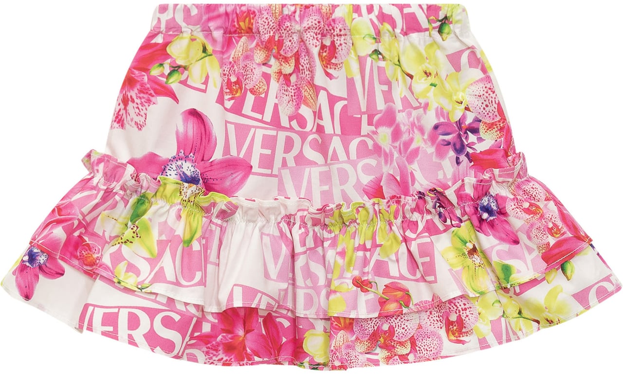 Versace Gonna con Stampa Roze