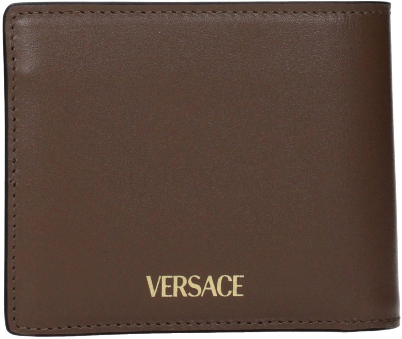 Versace Versace Brown Leather Wallet Bruin