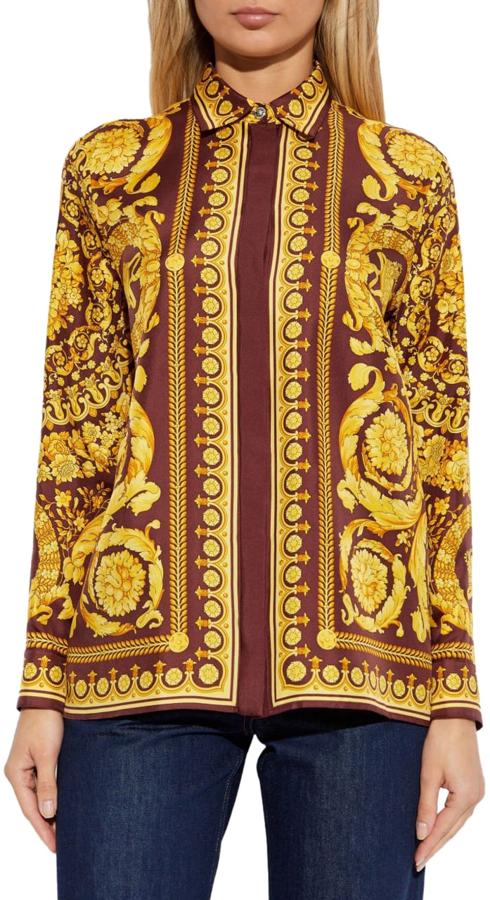 Versace Top Burgundygold Rood