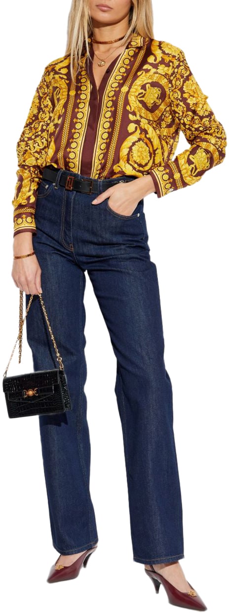 Versace Top Burgundygold Rood