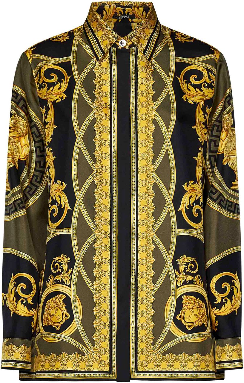 Versace Shirts Black Zwart