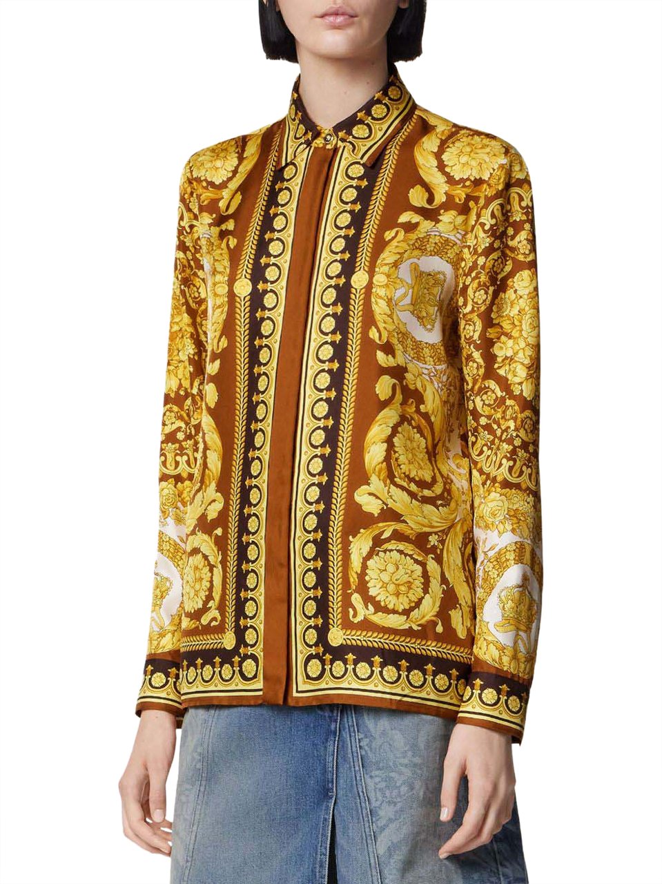 Versace Top Browngold Bruin