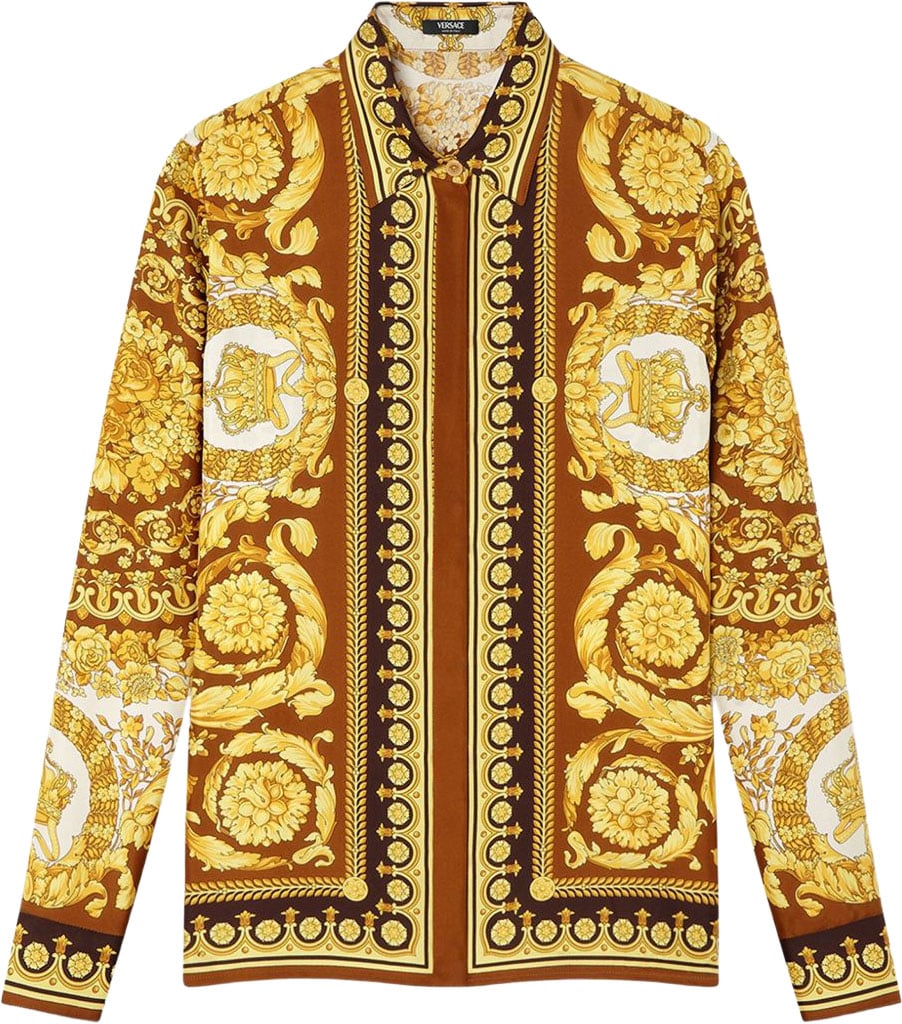 Versace Top Brown/Gold Goud
