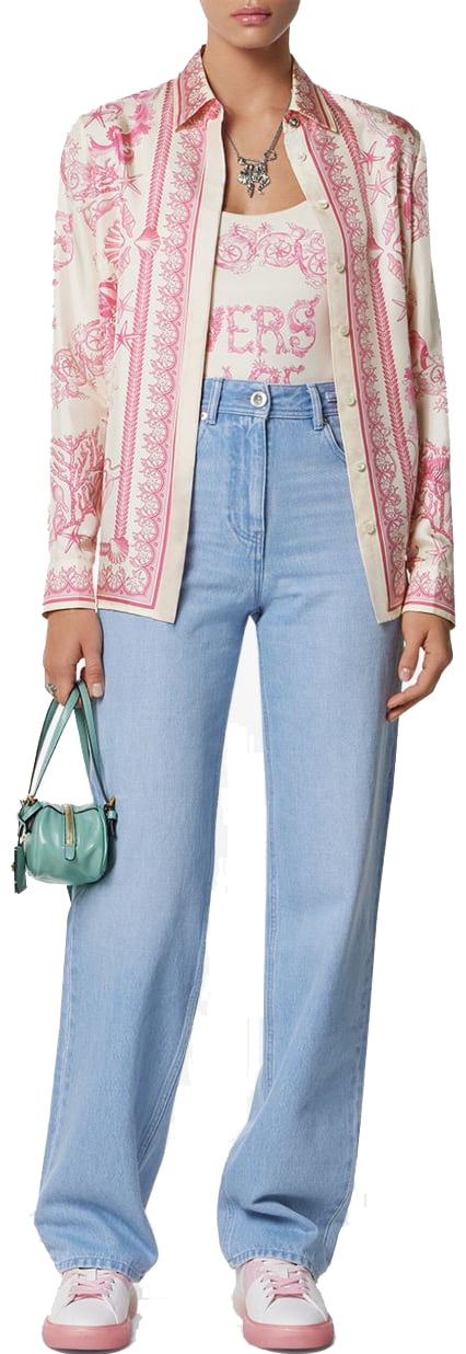 Versace Top Pinkcream Roze