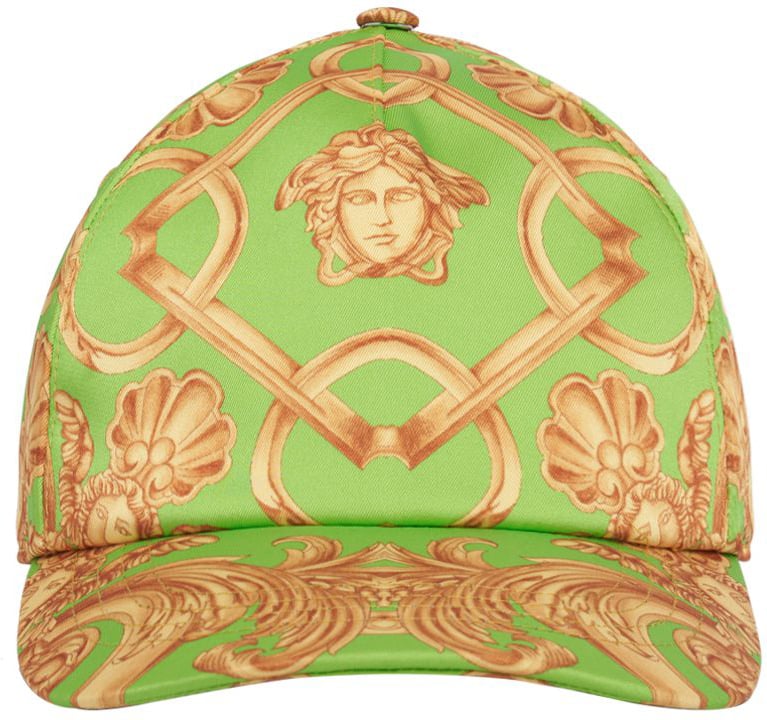 Versace Adjustable floral hat Goud