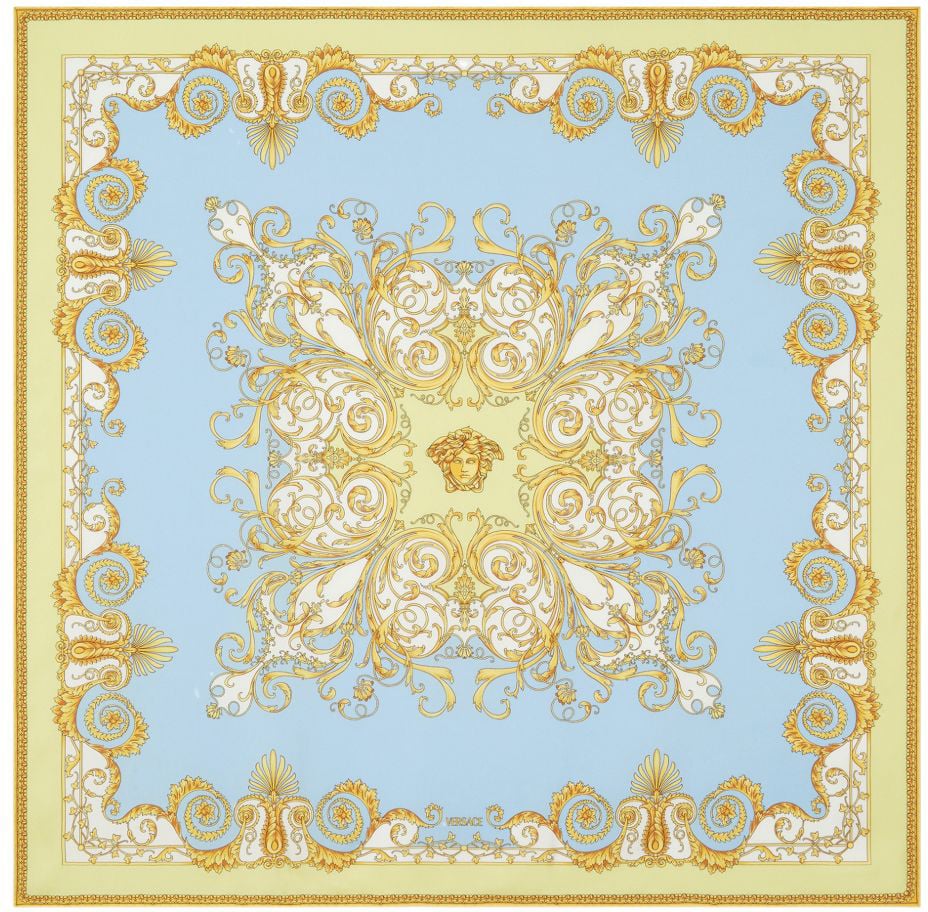 Versace Scarfs Clear Blue Blauw