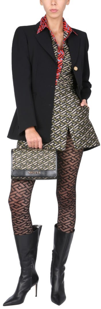 Versace Tailored Black Jacket Zwart