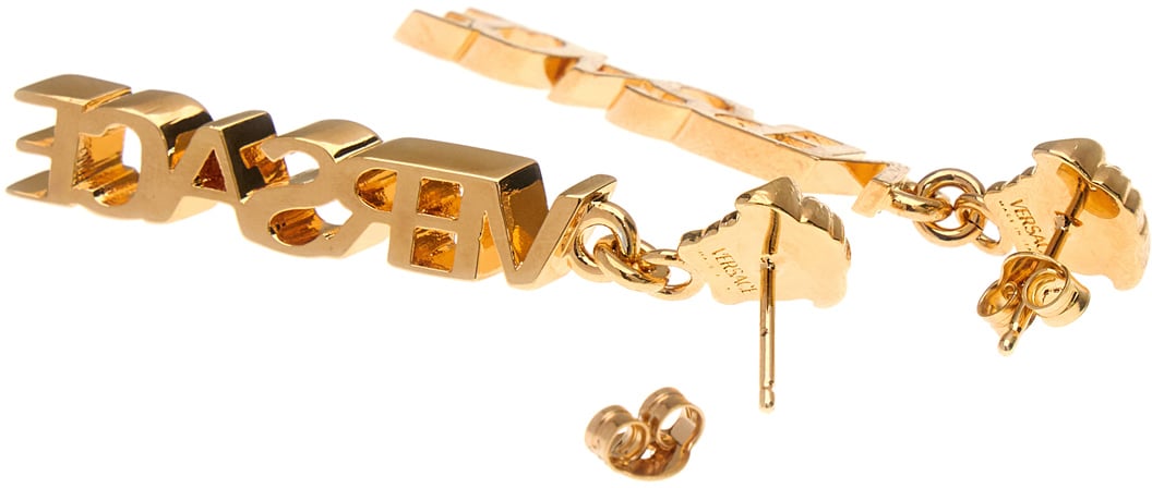 Versace Versace Gold brass earrings Goud
