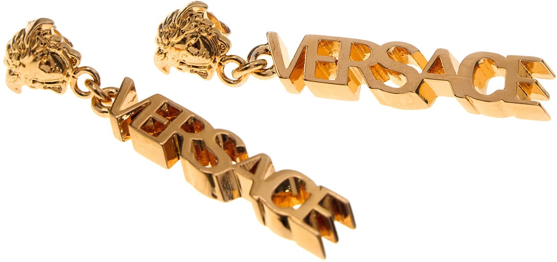 Versace Versace Gold brass earrings Goud