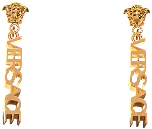 Versace Versace Gold brass earrings Goud