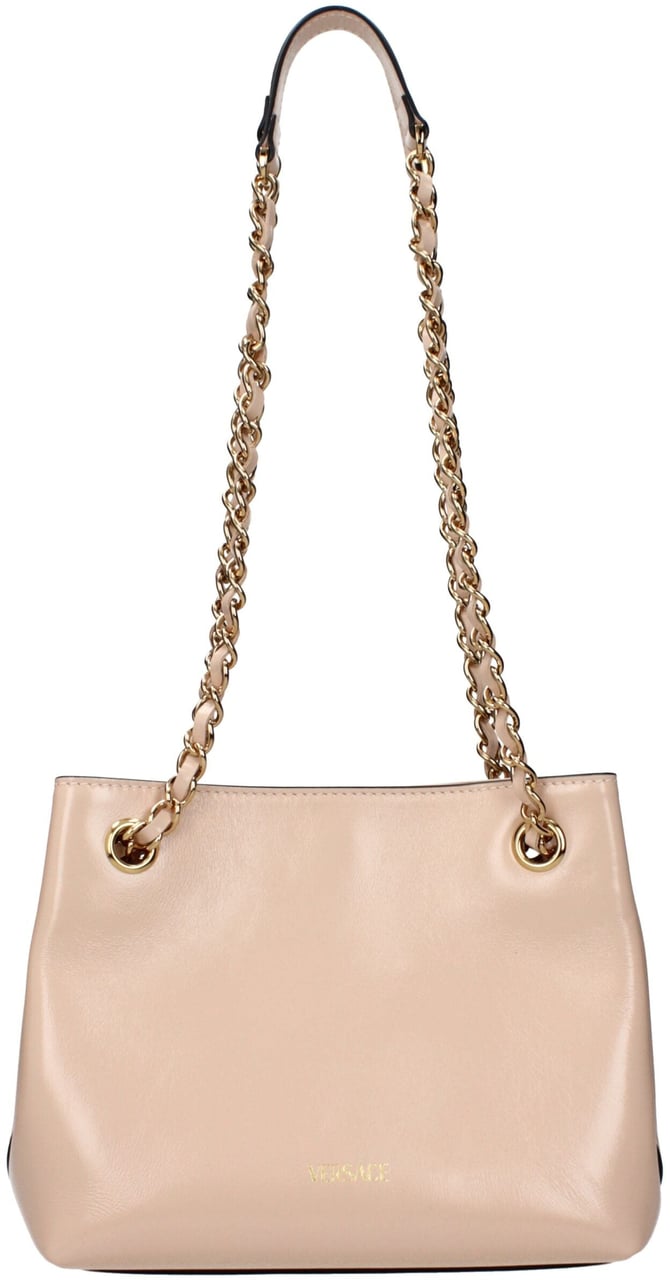 Versace Versace Pink Leather Shoulder Bag Roze
