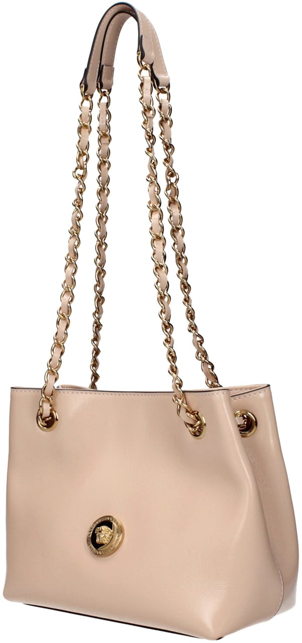 Versace Versace Pink Leather Shoulder Bag Roze