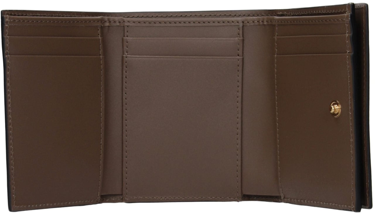 Versace Versace Brown Leather Wallet Bruin