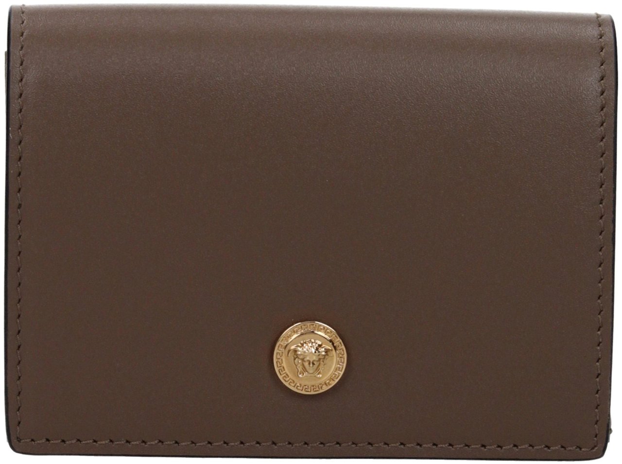 Versace Versace Brown Leather Wallet Bruin
