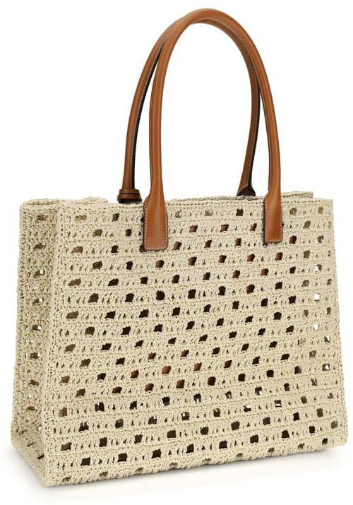 Versace Versace Beige Cotton Handbag Beige