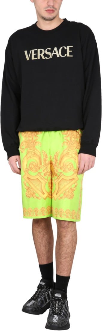 Versace Baroque Shorts 660 Groen