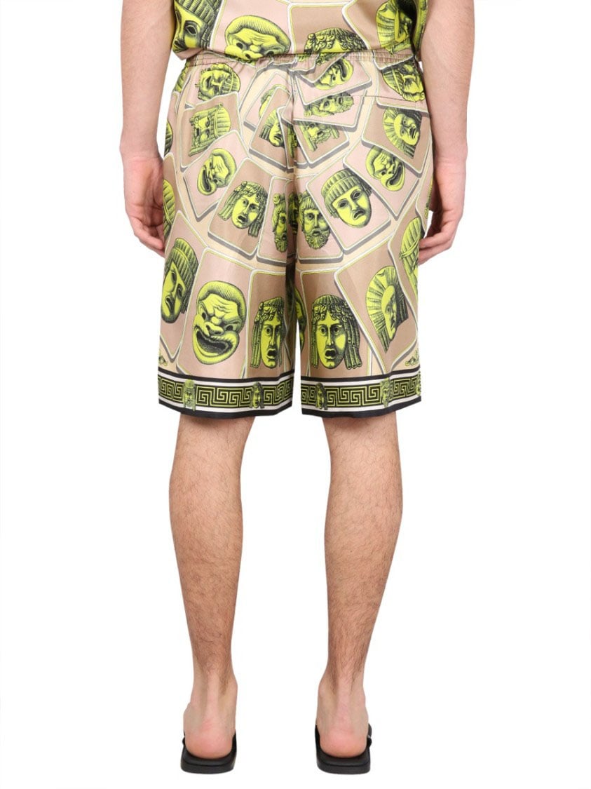 Versace Bermuda Shorts The Masks Groen