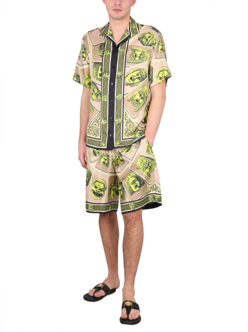 Versace Bermuda Shorts The Masks Groen