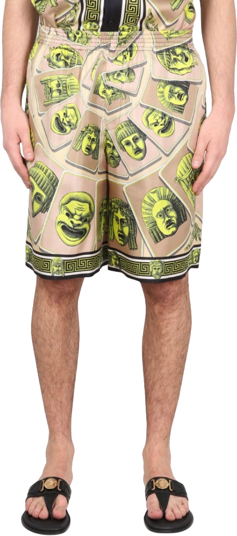 Versace Bermuda Shorts The Masks Groen