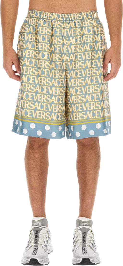 Versace Shorts With Logo Divers