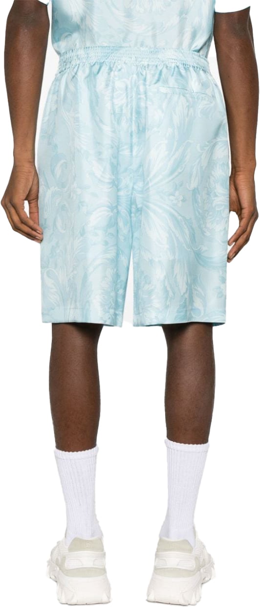 Versace Shorts Pale Blue Blauw