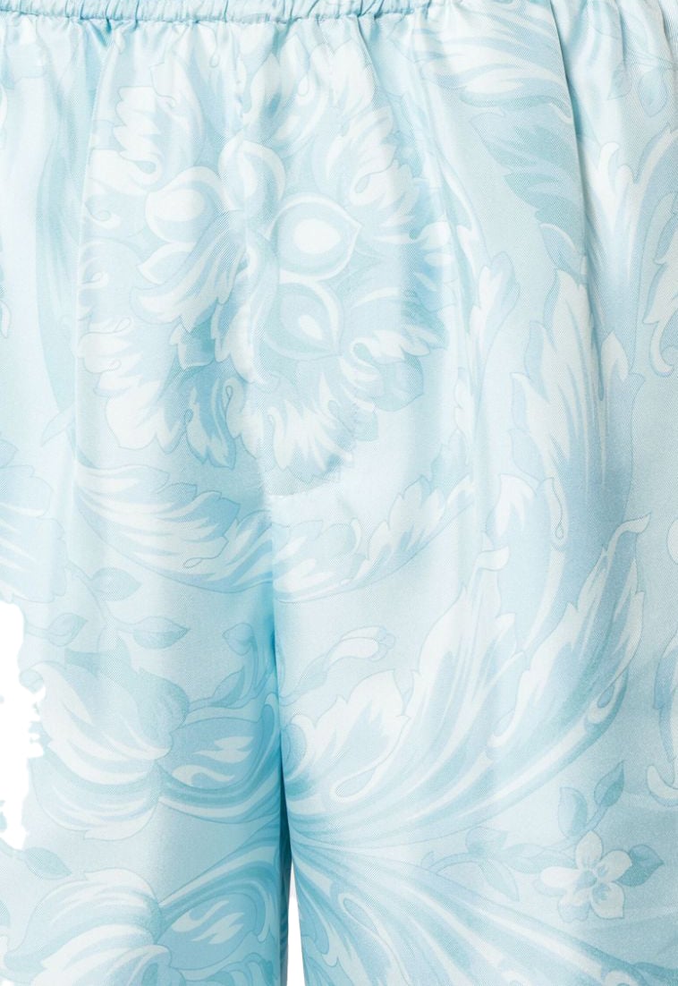 Versace Shorts Pale Blue Blauw