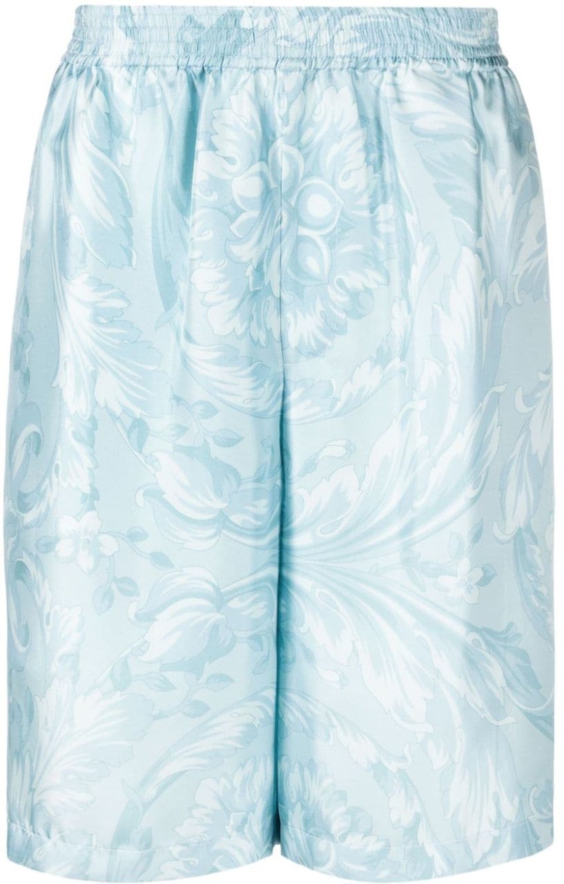 Versace Shorts Pale Blue Blauw