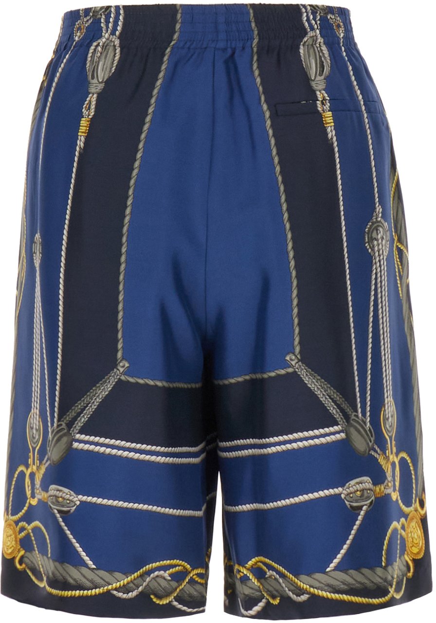 Versace Versace Printed silk bermuda shorts Divers