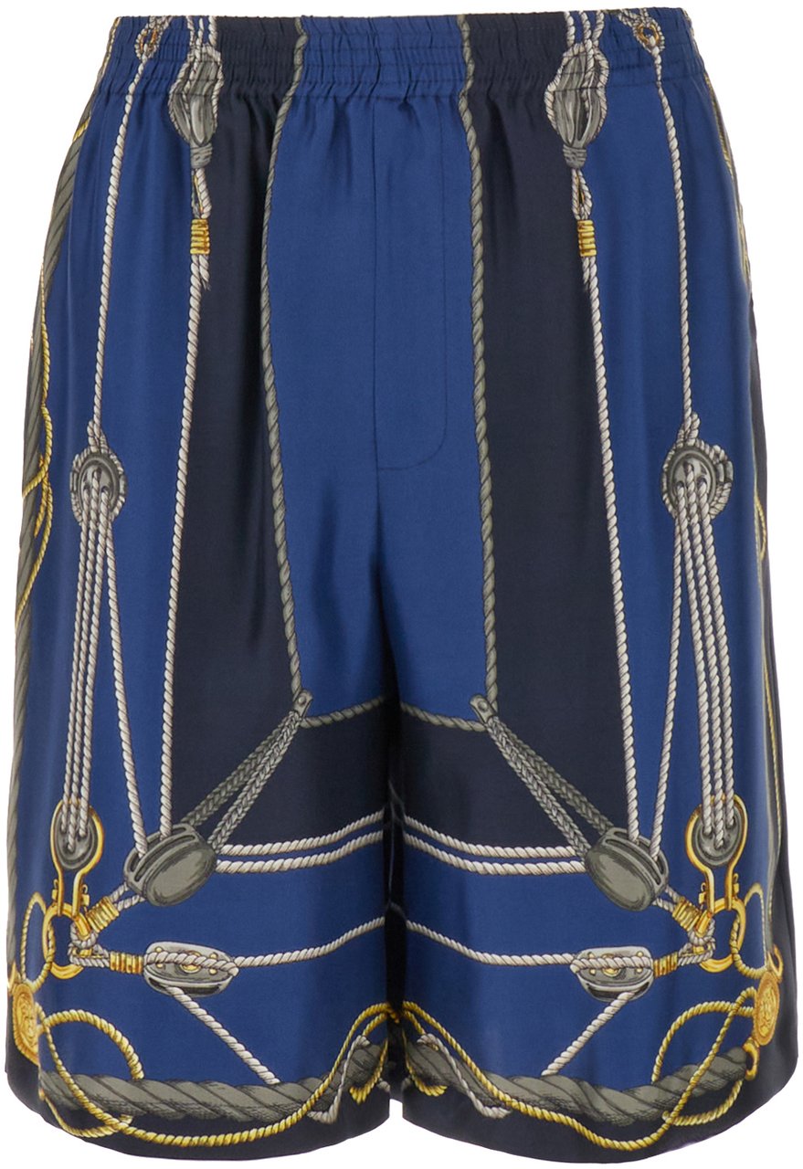 Versace Versace Printed silk bermuda shorts Divers