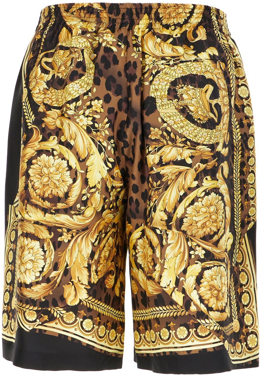 Versace Versace Printed silk bermuda shorts Divers