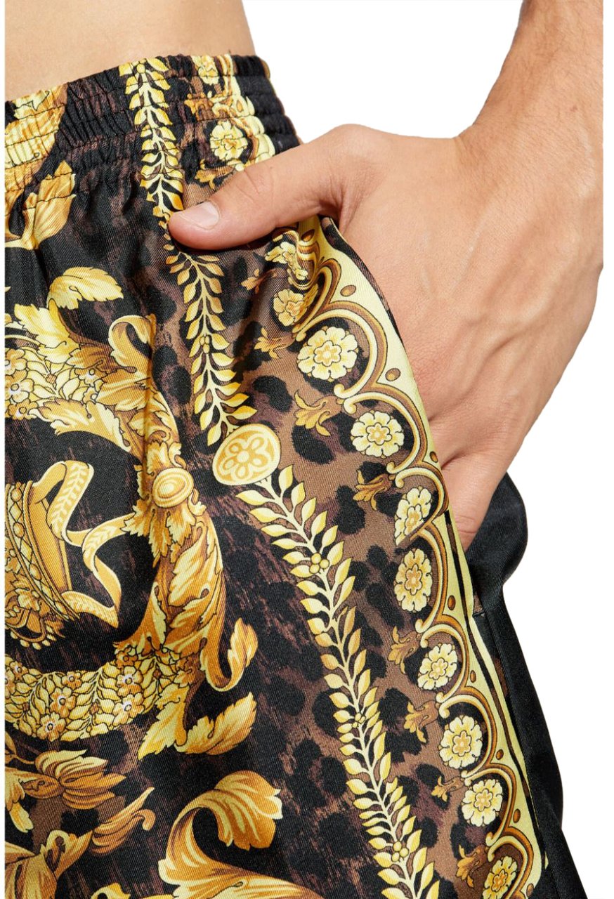 Versace Versace Printed silk bermuda shorts Divers