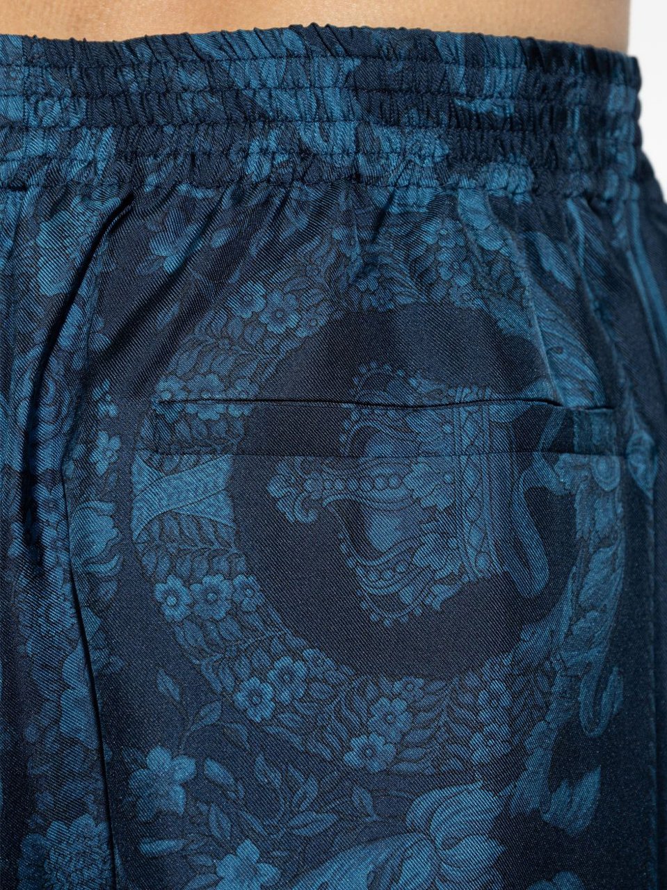 Versace Shorts Bleu Pétrole Navy
