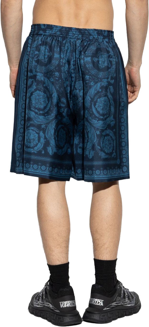 Versace Shorts Bleu Pétrole Navy