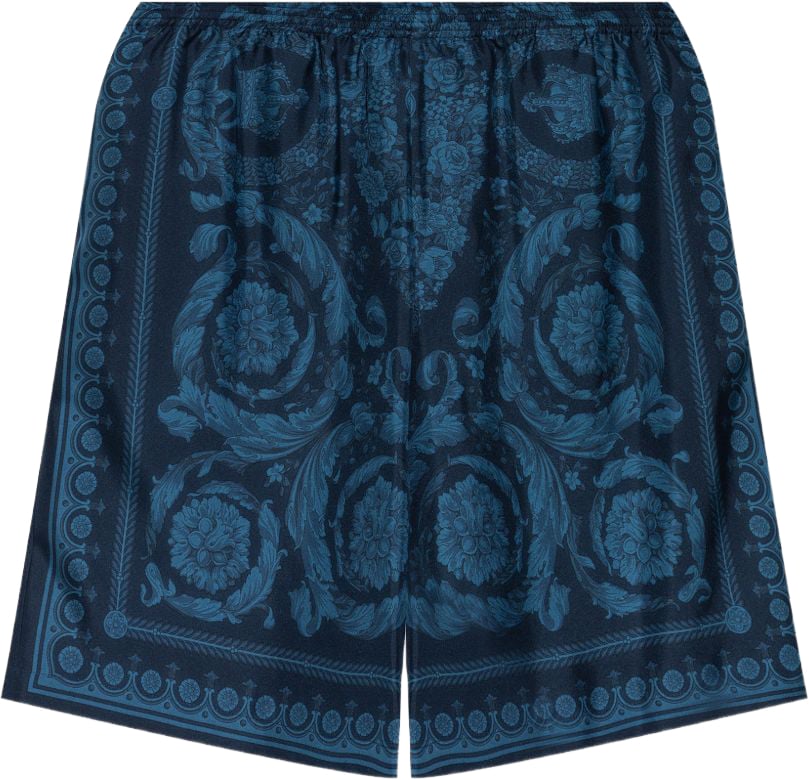 Versace Shorts Bleu Pétrole Navy