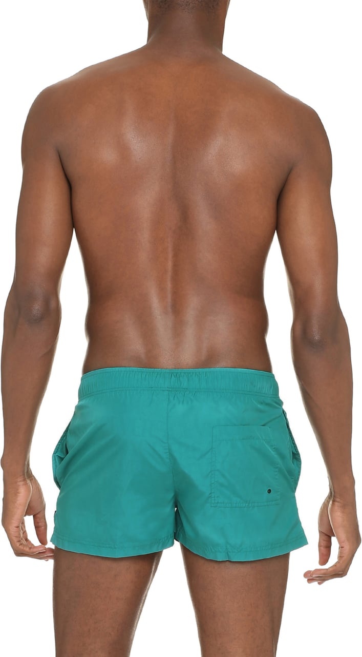 Versace Nylon swim shorts Groen