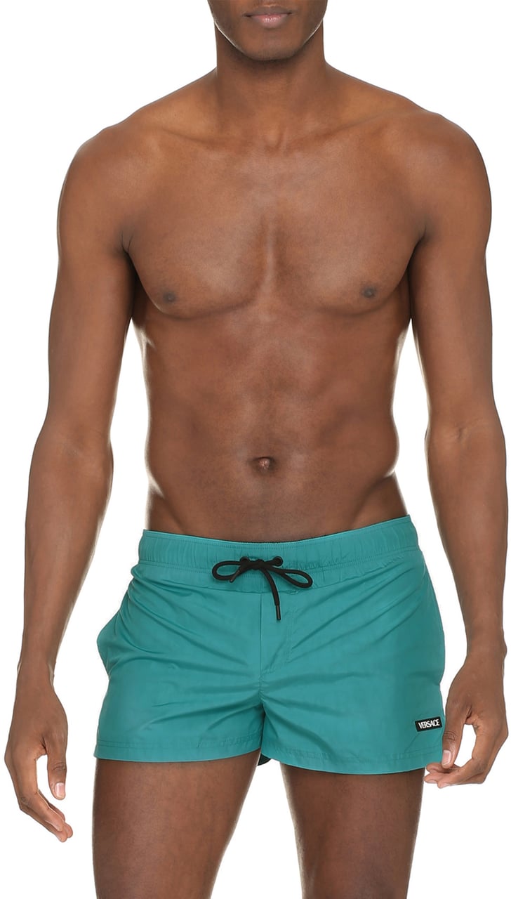Versace Nylon swim shorts Groen