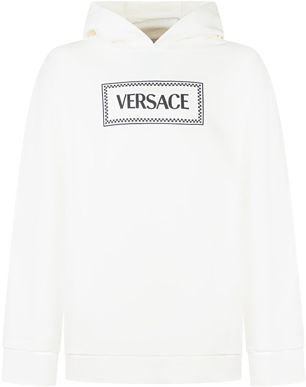 Versace Versace Kids Felpa Bianca con Logo Stampato Wit