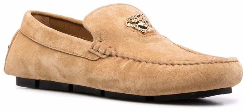Versace Flat Shoes Sandgold Goud
