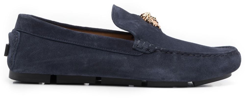Versace Flat Shoes Navygold Divers