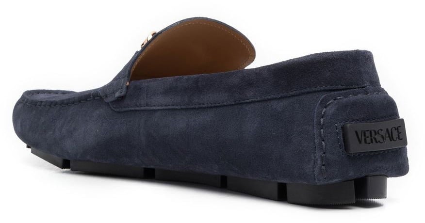 Versace Flat Shoes Navygold Divers