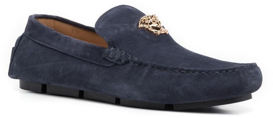 Versace Flat Shoes Navygold Divers