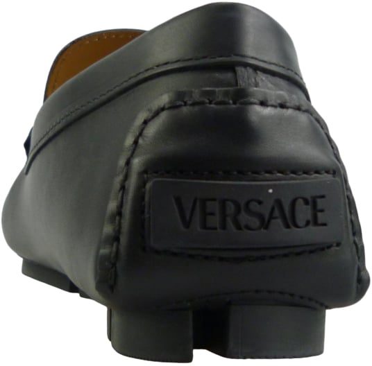 Versace Mocassino driver la medusa nero Zwart