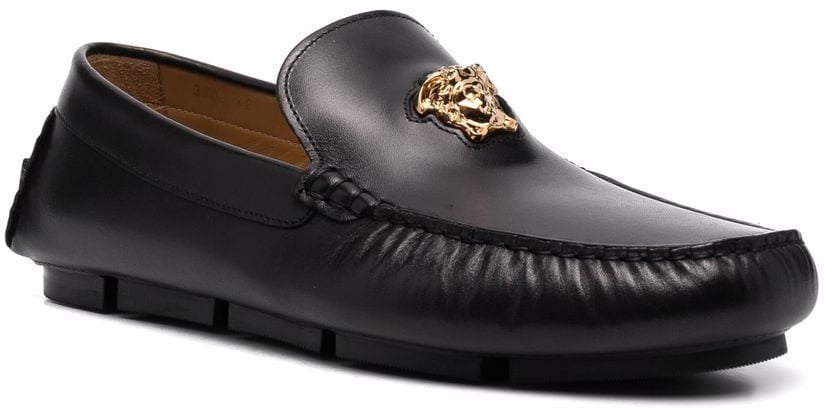 Versace Mocassino driver la medusa nero Zwart