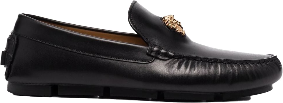 Versace Mocassino driver la medusa nero Zwart