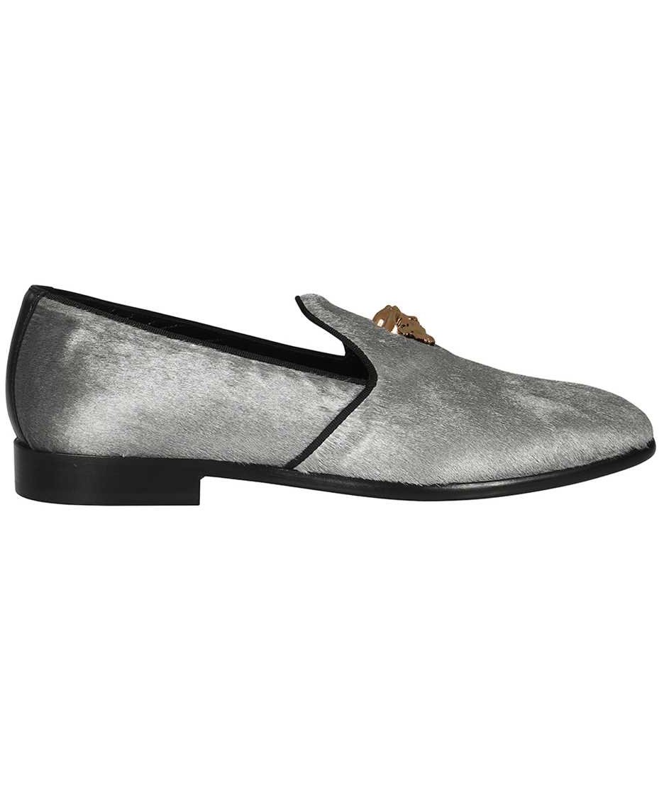 Versace Fur moccasins Zilver