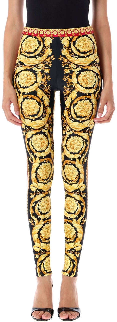 Versace Leggings Parade Barocco Parade Barocco Red Rood