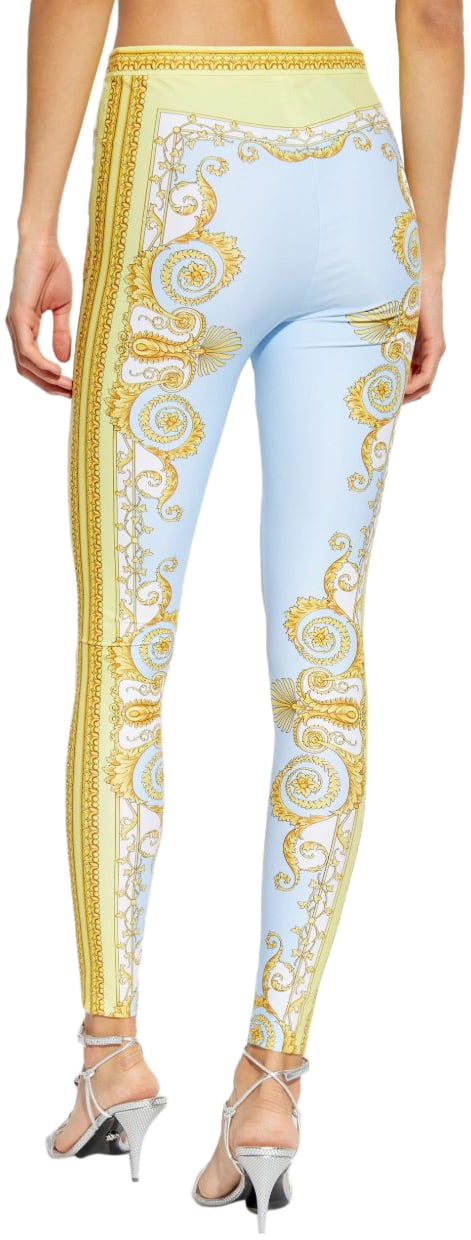 Versace Trousers Clear Blue Blauw