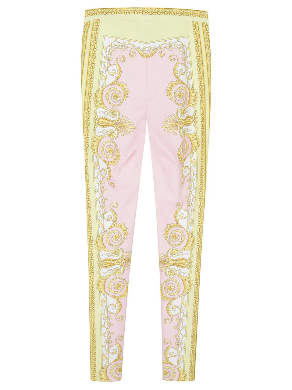 Versace Fitted Pink Lycra Leggings Neutraal