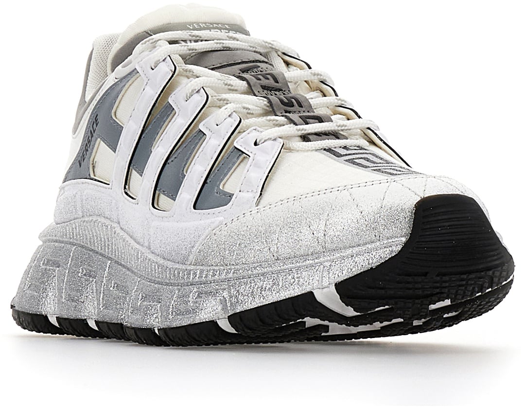 Versace Versace Multicolor polyester and leather Trigreca sneakers Divers