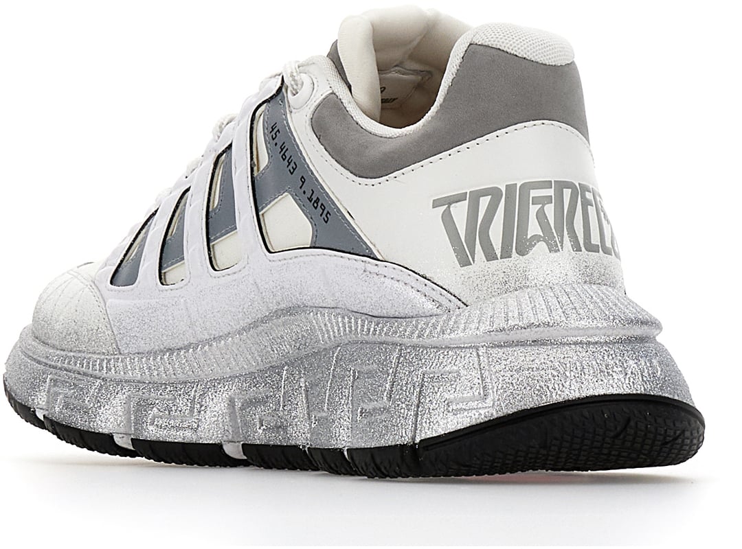 Versace Versace Multicolor polyester and leather Trigreca sneakers Divers